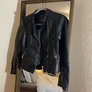 Zara Basics Faux Leather Jacket